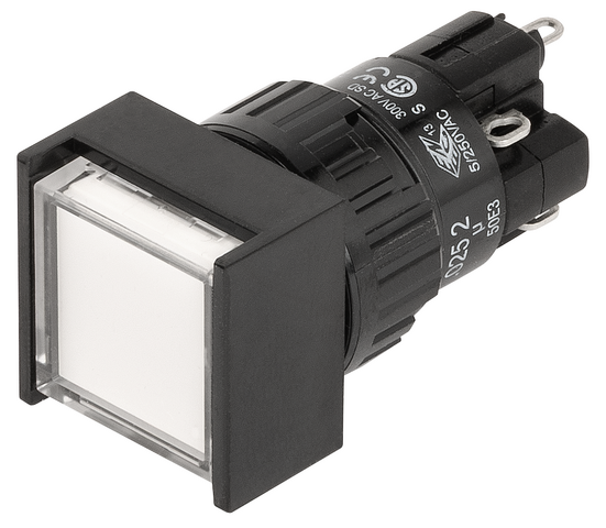 LEUCHTDRUCKTASTER MIT LED GELB (Order no. 074991)