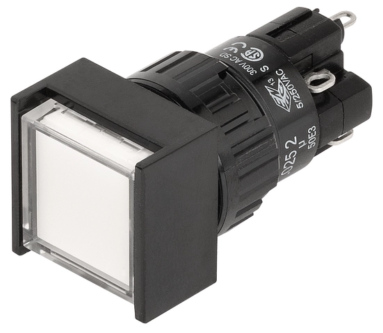 LEUCHTDRUCKTASTER MIT LED GELB (Order no. 074991)