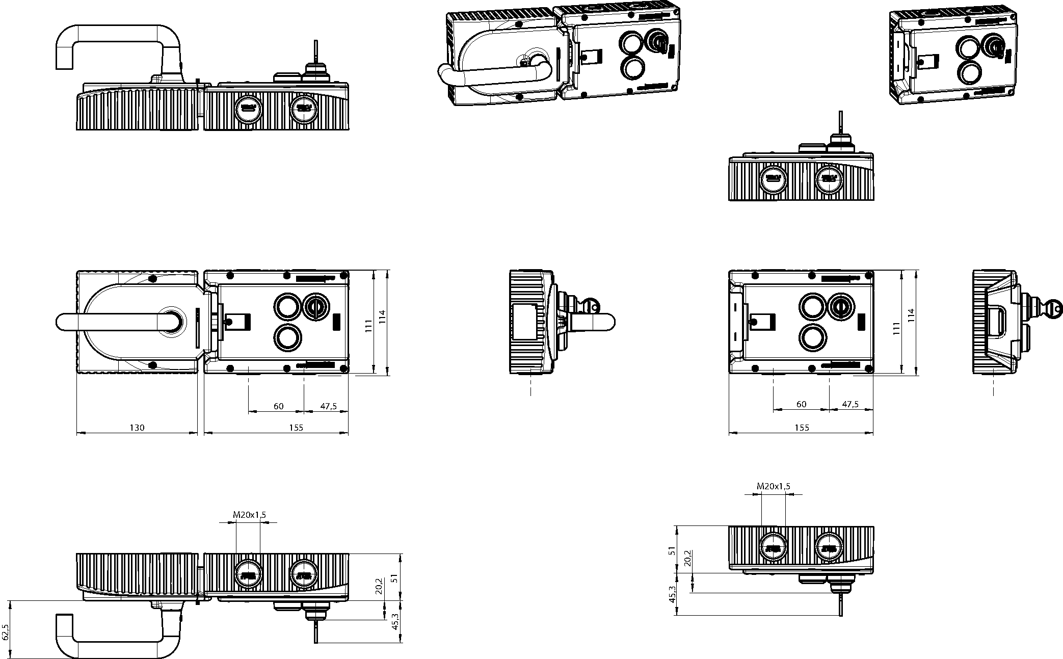 Dimensional drawings