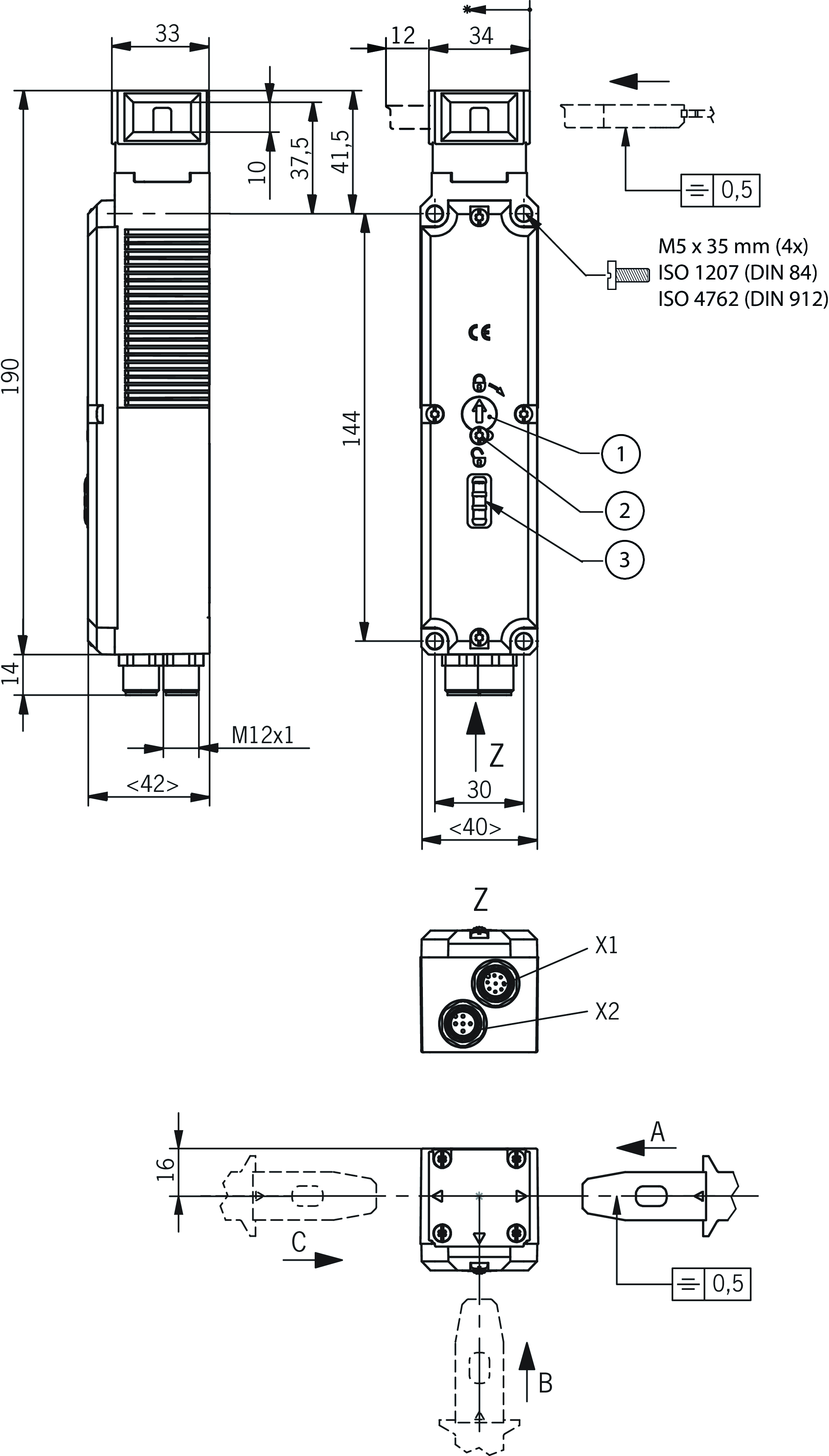 Dimensional drawings