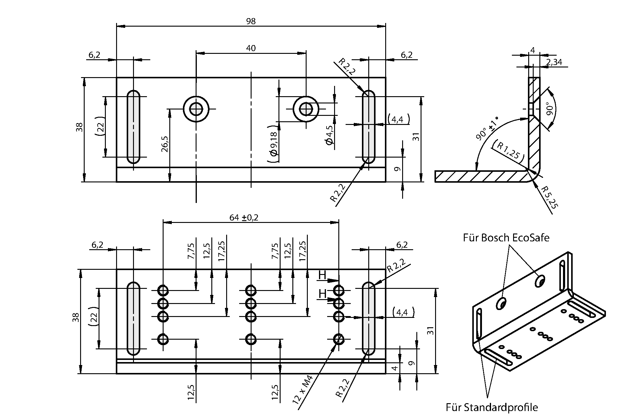 Dimensional drawings