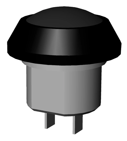 DRUCKTASTER SCHWARZ 1S (Order no. 083640)