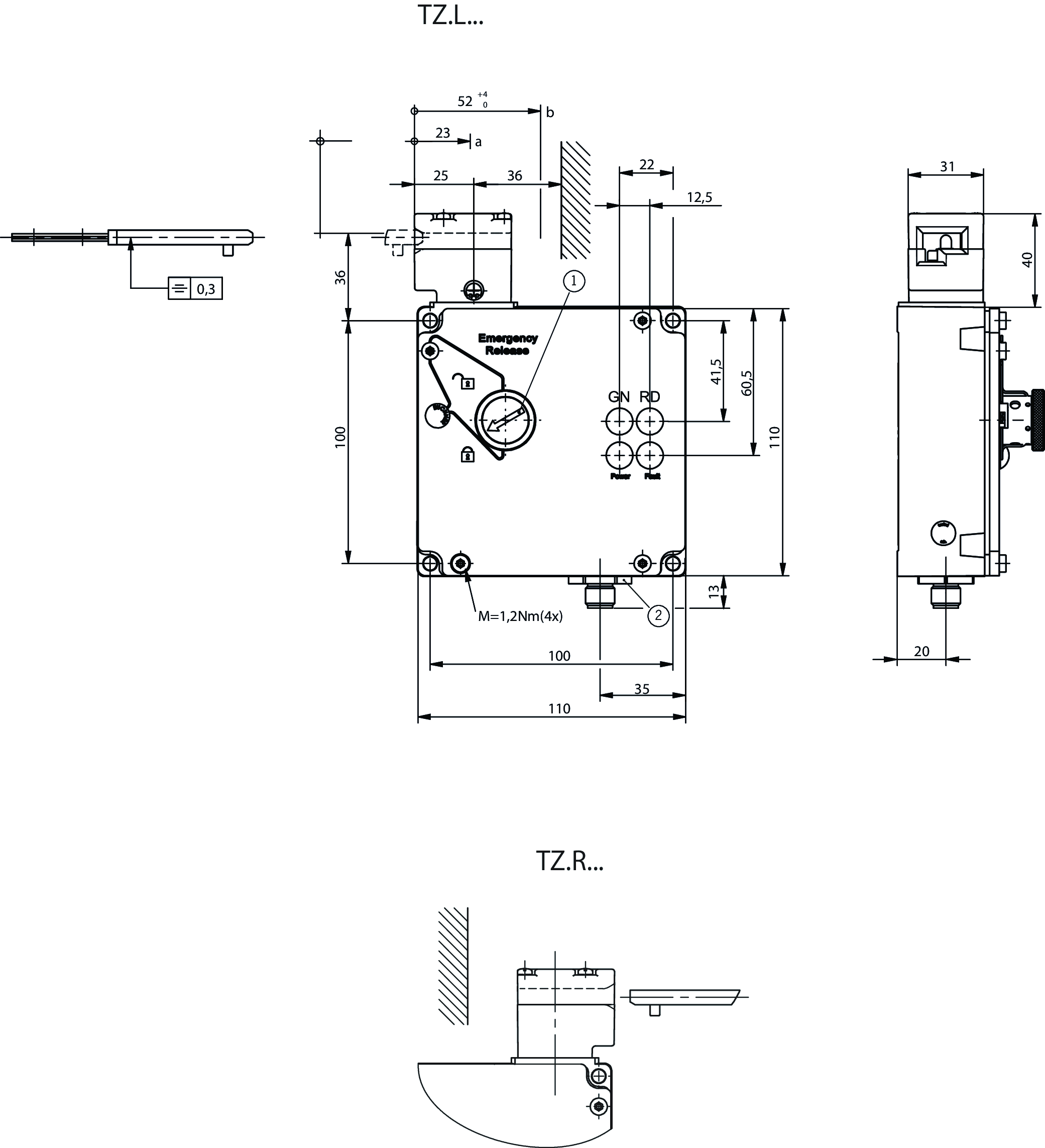 Dimensional drawings