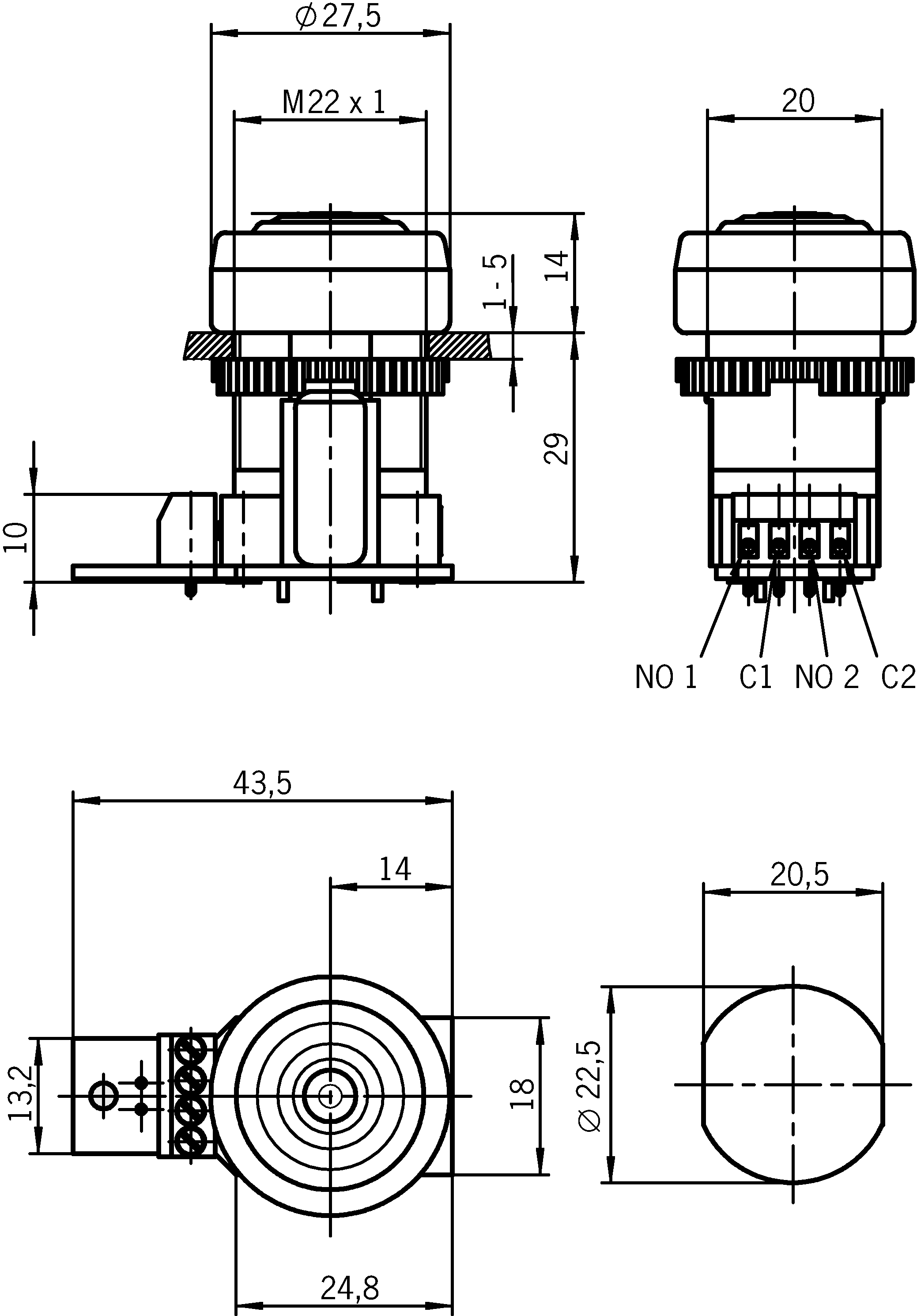 Dimensional drawings