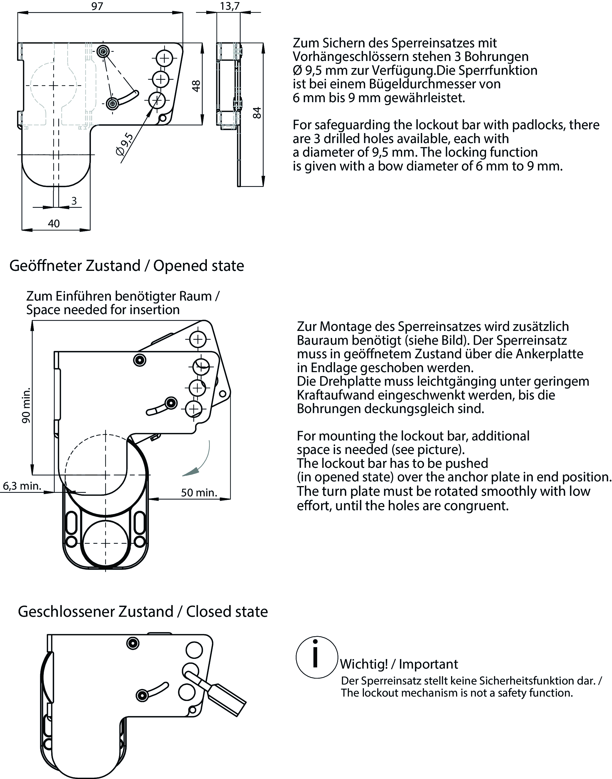 Dimensional drawings
