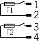 Diagrama de circuito CMS-R-AZC… (não acionado)