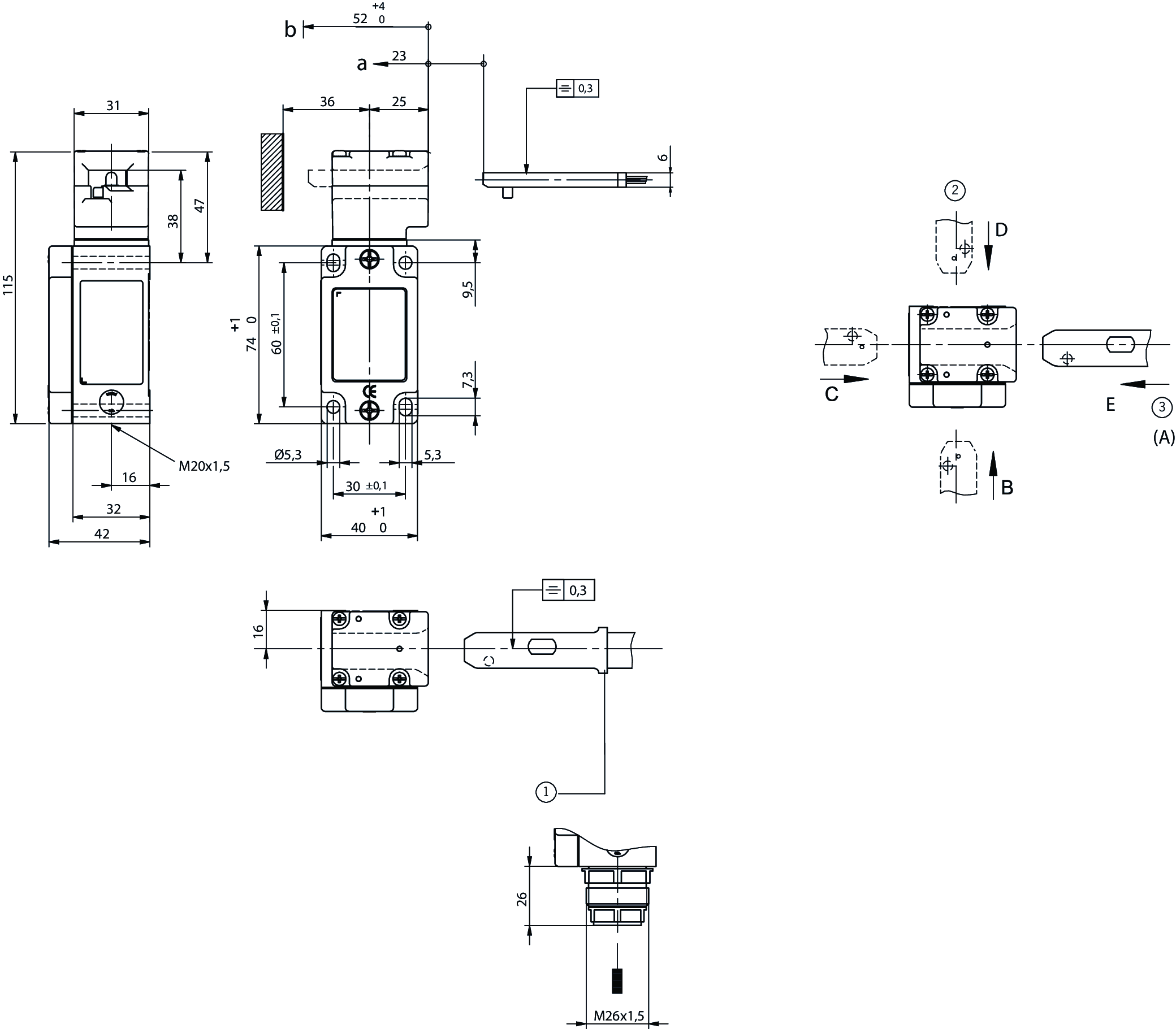 Dimensional drawings