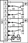 Wiring diagram 4131 (without door monitoring contact)