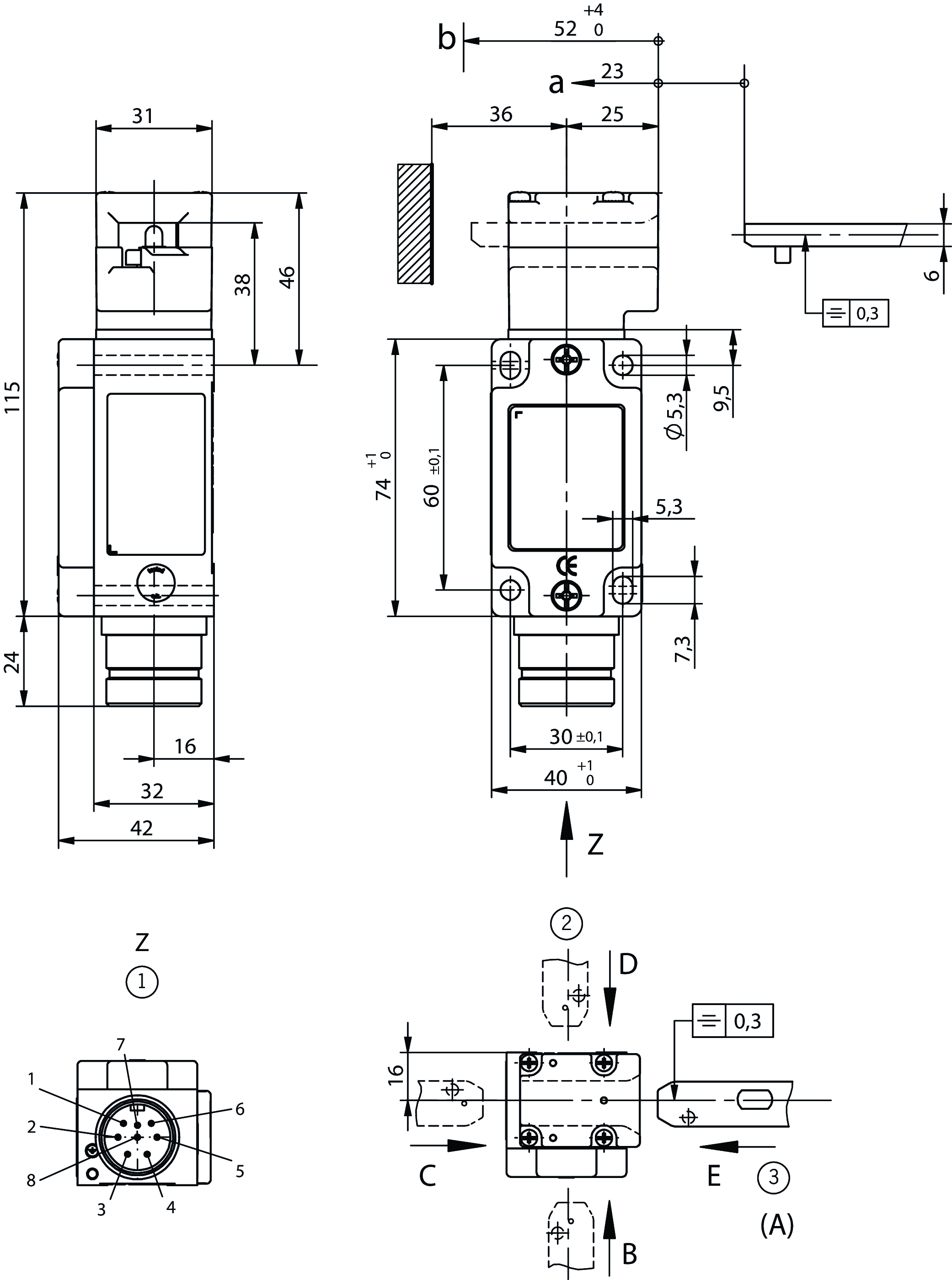 Dimensional drawings