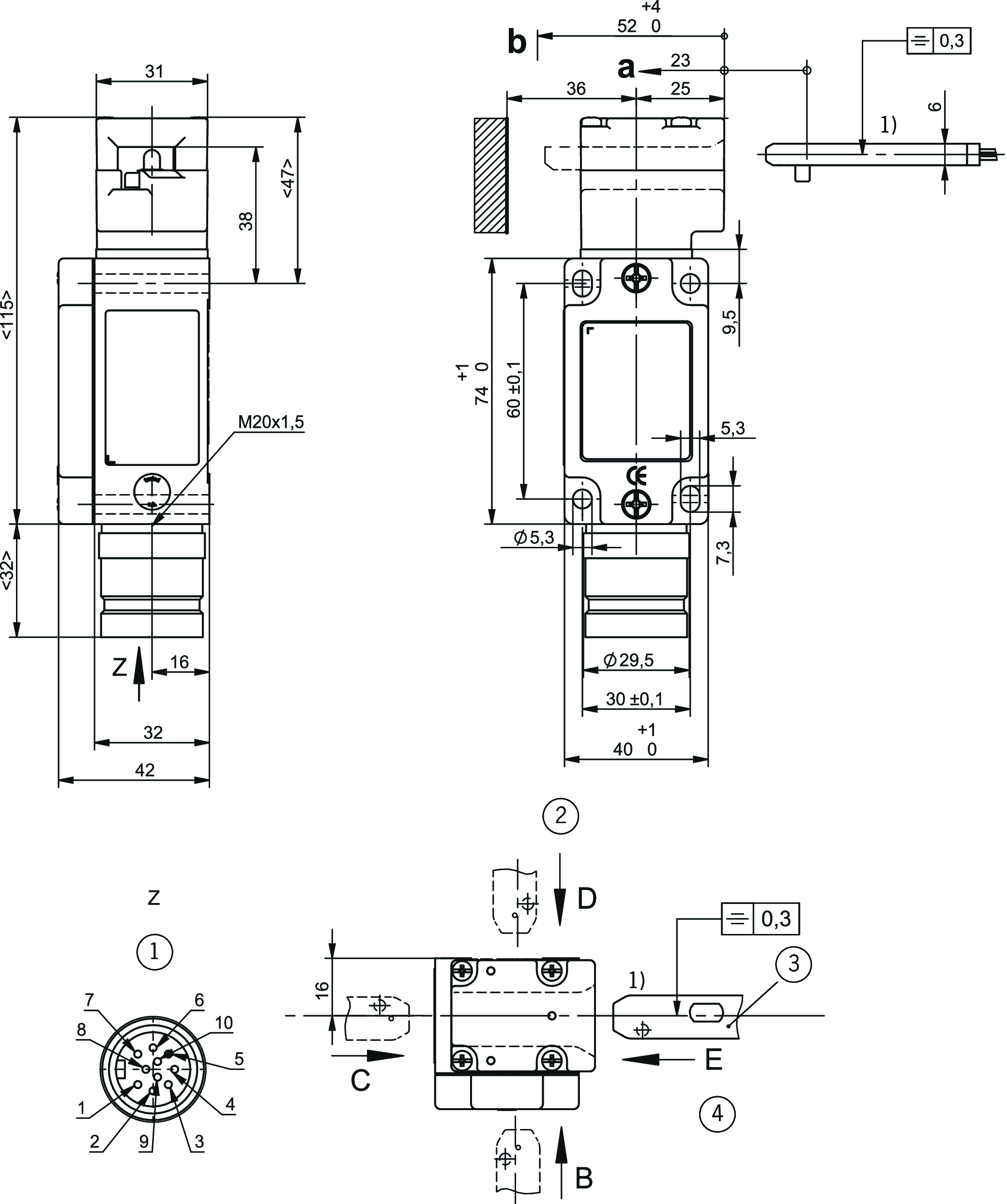 Dimensional drawings