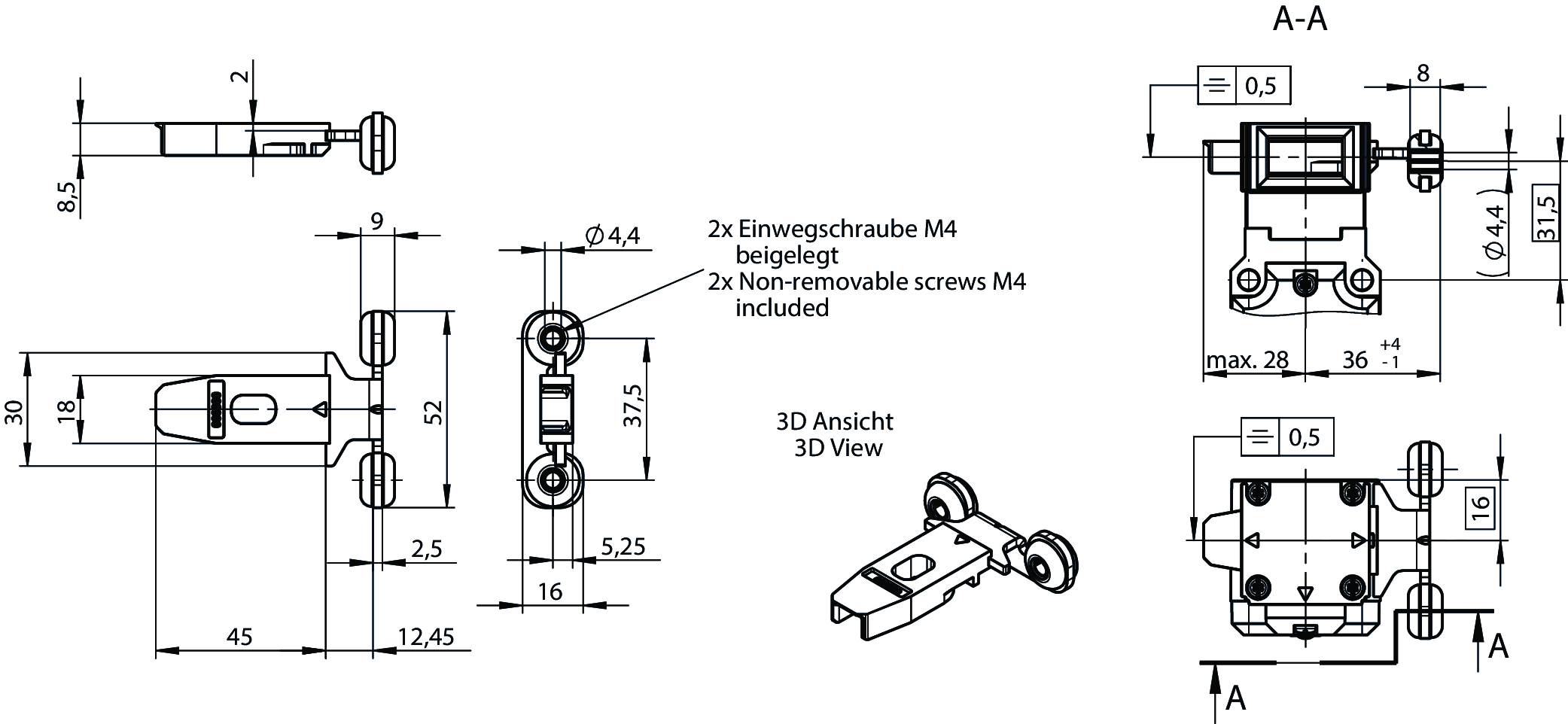 Dimensional drawings