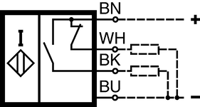 开关元件DC常开 + 常闭触点,PNP