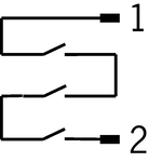 Circuit diagram CMS-R-BXP… (not actuated)