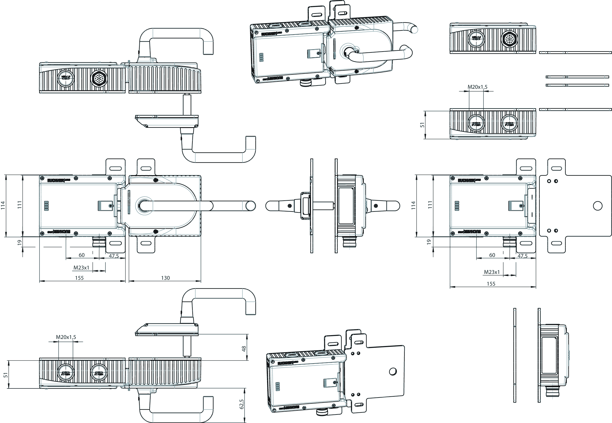 Dimensional drawings